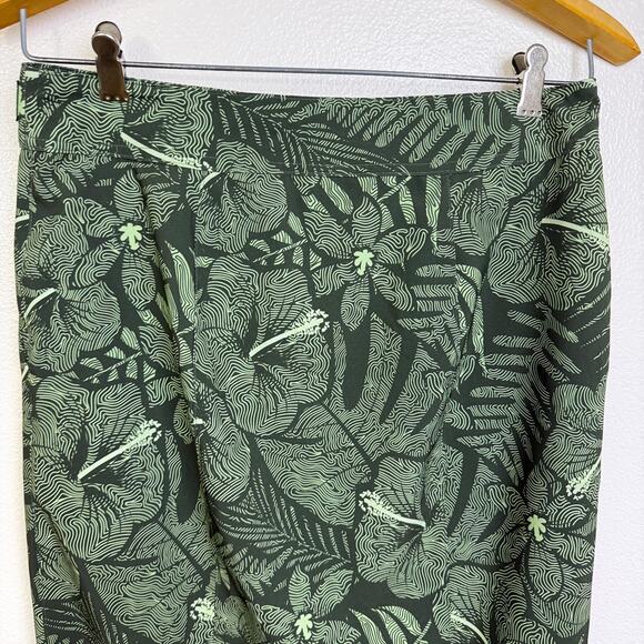 Ripskirt Hawaii Length 3 Small Wrap Skirt Green Floral Beach Quick Dry Tropical - Picture 6 of 9